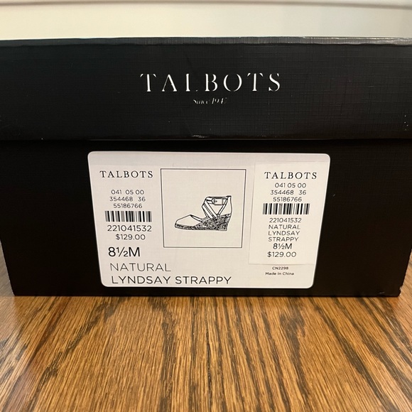 Natural Linen Espadrille with Wedge Heel and Elasticized Adjustable Strap - Picture 6 of 6